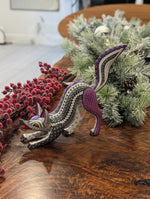 Fox Alebrije Mexican Art of Oaxaca Mexico, Handmade Home Decor Original Wood Sculpture, Unique Carved Animal Statue, Fox Sculpture Art