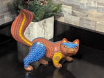 Badger Alebrije Figurine Handmade Home Decor, Mexican Folk Art Original Wood Sculpture, Carved Animal as Unique Gifts, Badger Statue