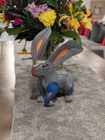 Rabbit Alebrije Art | Handmade Home Decor Folk Art from Oaxaca Mexico, Original Wood Sculpture, Carved Animals, Unique Rabbit