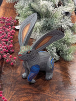 Rabbit Alebrije Art | Handmade Home Decor Folk Art from Oaxaca Mexico, Original Wood Sculpture, Carved Animals, Unique Rabbit