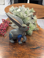 Rabbit Alebrije Art | Handmade Home Decor Folk Art from Oaxaca Mexico, Original Wood Sculpture, Carved Animals, Unique Rabbit