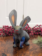 Rabbit Alebrije Art | Handmade Home Decor Folk Art from Oaxaca Mexico, Original Wood Sculpture, Carved Animals, Unique Rabbit