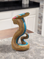 Snake Alebrije Fusion Art | Handmade Home Decor, Folk Art Original Wood Sculpture from Oaxaca Mexico, Unique Carved Animal Snake Statue