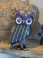 Owl Alebrije Figurine | Hand Carved & Hand Painted Wooden Sculpture, Original Folk Art of Oaxaca Mexico is Unique and Collectible Home Decor