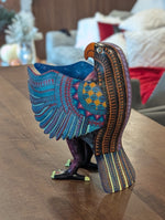 Handcrafted Oaxacan Alebrije Eagle Figurine | Hand Painted Mexican Folk Art | Copal Wood Carving Sculpture