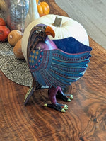Handcrafted Oaxacan Alebrije Eagle Figurine | Hand Painted Mexican Folk Art | Copal Wood Carving Sculpture