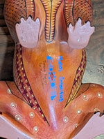 Handcarved Oaxacan Alebrije Fox Figurine | Hand-Painted Mexican Folk Art | Wood Animal Decor