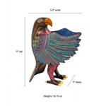 Handcrafted Oaxacan Alebrije Eagle Figurine | Hand Painted Mexican Folk Art | Copal Wood Carving Sculpture