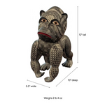 Handmade Oaxacan Alebrije Gorilla Figurine | Hand Painted Mexican Folk Art | Copal Wood Carving Sculpture