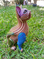 Cat Fusion Alebrije Figurine, Handmade Home Decor, Folk Art from Oaxaca Mexico, Original Wood Sculpture, Carved Animals, Unique Cat Statue