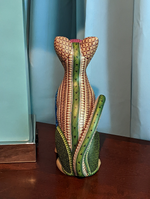 Cat Fusion Alebrije Figurine, Handmade Home Decor, Folk Art from Oaxaca Mexico, Original Wood Sculpture, Carved Animals, Unique Cat Statue