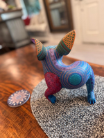 Fusion Owl Alebrije Figurine Handmade Home Decor, Folk Art from Oaxaca Mexico, Original Wood Sculpture Unique Fusion Statue Gift