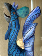 Rooster Alebrije Figurines, Handmade Home Decor, Folk Art Oaxaca Mexico, Original Wood Sculpture, Animal Carvings, Unique Gift, Roosters (2)