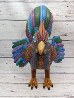 Rooster Alebrije Figurine, Handmade Home Decor, Oaxaca Mexico Folk Art, Original Wood Sculpture, Carved Animal, Unique Gifts, Rooster Statue
