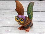 Owl Alebrije Figurine, Handmade Home Decor, Oaxaca Mexico Folk Art, Original Wood Sculpture, Carved Animal, Unique Gifts, Owl Statue
