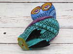 Owl Alebrije Figurine, Handmade Home Decor, Folk Art from Oaxaca Mexico, Original Wood Sculpture, Carved Animals, Unique Owl Statue Gift