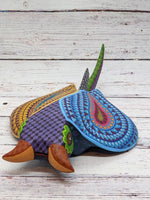 Stingray Alebrije Figurine, Handmade Home Decor, Oaxaca Mexico FolkArt, Original Wood Sculpture, Carved Animal, Unique Gift, Stingray Statue