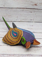 Stingray Alebrije Figurine, Handmade Home Decor, Oaxaca Mexico FolkArt, Original Wood Sculpture, Carved Animal, Unique Gift, Stingray Statue