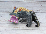 Hippo Alebrije, Oaxaca Mexico Folk Art, Handmade Home Decor, Original Wood Sculpture, Carved Animal, Unique Hippo Gift, Genuine Original