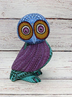 Owl Alebrije Figurine, Handmade Home Decor, Folk Art from Oaxaca Mexico, Original Wood Sculpture, Carved Animals, Unique Owl Statue Gift