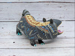 Hippo Alebrije, Oaxaca Mexico Folk Art, Handmade Home Decor, Original Wood Sculpture, Carved Animal, Unique Hippo Gift, Genuine Original