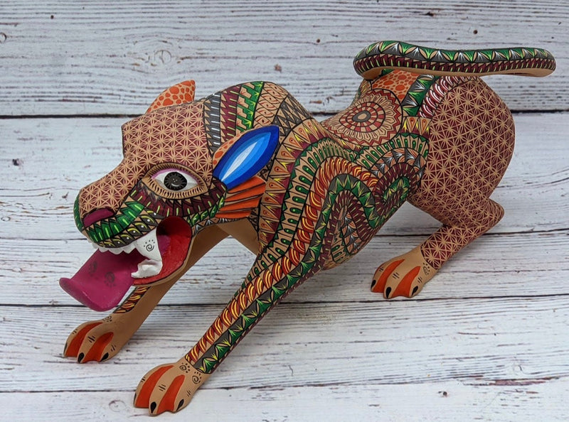 Jaguar Alebrije, Oaxaca Mexico Folk Art, Handmade Home Decor, Colorful Wood Sculpture, Carved Animal, Unique Gift, Genuine Original