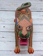Jaguar Alebrije, Oaxaca Mexico Folk Art, Handmade Home Decor, Colorful Wood Sculpture, Carved Animal, Unique Gift, Genuine Original