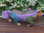 Warthog Alebrije Figurine, Handmade Home Decor, Folk Art from Oaxaca Mexico, Original Wood Sculpture, Unique Warthog Statue Gift