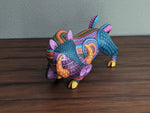Warthog Alebrije Figurine, Handmade Home Decor, Folk Art from Oaxaca Mexico, Original Wood Sculpture, Unique Warthog Statue Gift