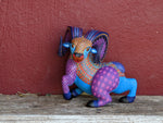 Ram Alebrije Figurine, Handmade Home Decor, Folk Art from Oaxaca Mexico, Original Wood Sculpture, Carved Animals, Unique Ram Statue Gift