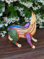 Wolf Alebrije Figurine, Handmade Home Decor, Folk Art from Oaxaca Mexico, Original Wood Sculpture, Carved Animals, Unique Wolf Statue Gift