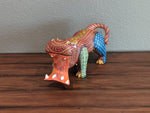 Hippo Alebrije Figurine, Handmade Home Decor, Folk Art from Oaxaca Mexico, Original Wood Sculpture, Carved Animals, Unique Hippo Statue Gift