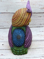 Owl Alebrije Figurine, Handmade Home Decor, Folk Art from Oaxaca Mexico, Original Wood Sculpture, Carved Animals, Unique Owl Statue Gift