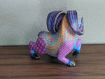 Ram Alebrije Figurine, Handmade Home Decor, Folk Art from Oaxaca Mexico, Original Wood Sculpture, Carved Animals, Unique Ram Statue Gift