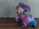 Ram Alebrije Figurine, Handmade Home Decor, Folk Art from Oaxaca Mexico, Original Wood Sculpture, Carved Animals, Unique Ram Statue Gift
