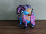 Ram Alebrije Figurine, Handmade Home Decor, Folk Art from Oaxaca Mexico, Original Wood Sculpture, Carved Animals, Unique Ram Statue Gift