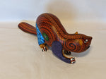 Beaver Alebrije, Repaired, Oaxaca Mexico Folk Art, Handmade Home Decor, Original Wood Sculpture, Carved Animal, Unique Gift Geniune Original