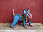 Lynx Alebrije, Oaxaca Mexico Folk Art, Handmade Home Decor, Original Wood Sculpture, Carved Animal, Unique Gift, Genuine Original