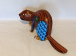 Beaver Alebrije, Repaired, Oaxaca Mexico Folk Art, Handmade Home Decor, Original Wood Sculpture, Carved Animal, Unique Gift Geniune Original