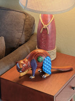 Beaver Alebrije, Repaired, Oaxaca Mexico Folk Art, Handmade Home Decor, Original Wood Sculpture, Carved Animal, Unique Gift Geniune Original