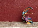 Toucan Alebrije, Oaxaca Mexico Folk Art, Handmade Home Decor, Original Wood Sculpture, Carved Animal, Unique Gift, Genuine Original