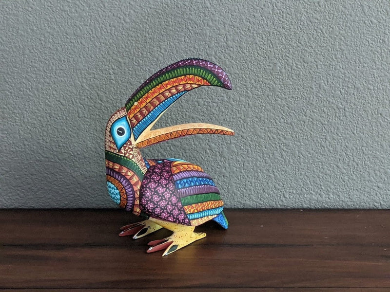 Toucan Alebrije, Oaxaca Mexico Folk Art, Handmade Home Decor, Original Wood Sculpture, Carved Animal, Unique Gift, Genuine Original