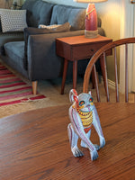 Monkey Alebrije Figurine, Handmade Home Decor, Folk Art from Oaxaca Mexico, Original Wood Sculpture, Carved Animals, Unique Monkey Gift