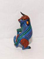 Bull Alebrije Figurine, Handmade Home Decor, Folk Art from Oaxaca Mexico, Original Wood Sculpture, Carved Animals, Unique Bull Statue Gift