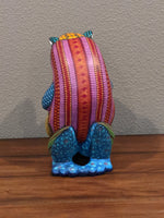 Frog Alebrije Art, Handmade Folk Art from Oaxaca Mexico, Original Wood Sculpture, Carved Animal Home Decor, Unique Frog Statue Gift