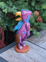 Eagle Fusion Alebrije Figurine, Handmade Home Decor, Folk Art from Oaxaca Mexico, Original Wood Sculpture, Unique Carved Animal Eagle Statue