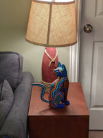 Cat Fusion Alebrije Figurine, Handmade Home Decor, Folk Art from Oaxaca Mexico, Original Wood Sculpture, Carved Animals, Unique Cat Statue