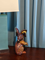 Rabbit Alebrije Figurine, Handmade Home Decor, Folk Art from Oaxaca Mexico, Original Wood Sculpture, Carved Animals, Unique Rabbit