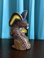 Rabbit Alebrije Figurine, Handmade Home Decor, Folk Art from Oaxaca Mexico, Original Wood Sculpture, Carved Animals, Unique Rabbit