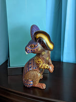 Rabbit Alebrije Figurine, Handmade Home Decor, Folk Art from Oaxaca Mexico, Original Wood Sculpture, Carved Animals, Unique Rabbit